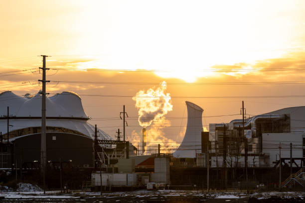istock Factory releasing pollution in the air 2196284008