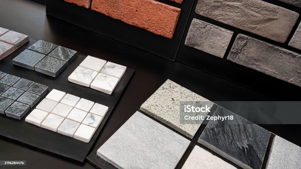 Stone Tile Brick Pattern And Marble Texture Collection Display On ...