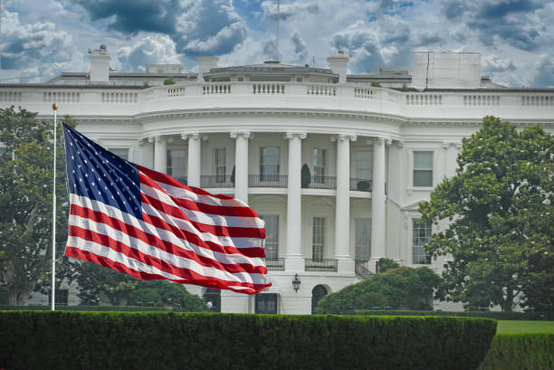 istock The White House with American Flag 2196286556