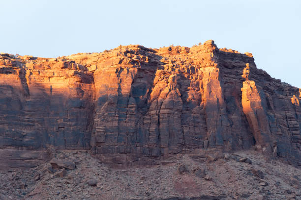 istock Utah Interstate roadside butte view in western USA, North America 2196296113