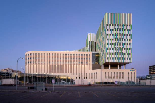 Calgary, Alberta - January 25, 2025: Exterior of the Arthur J.E. Child Comprehensive Cancer Centre in Calgary, Alberta.