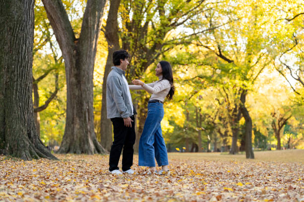 istock Latin young couple in Central Park in Manhattan 2196297785
