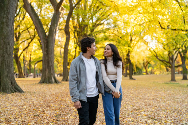 istock Latin young couple in Central Park in Manhattan 2196297792
