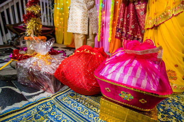 istock Indian wedding traditional presents and gifts 2196303168