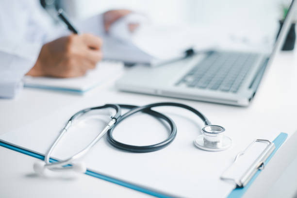 istock Concept business doctor education essential globalization, student learn and study in university and college to master knowledge needed travel global economy. book stethoscope for medical health care 2196303906