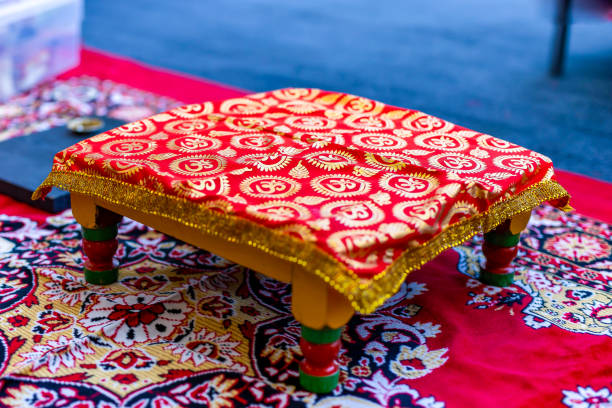 istock Indian Hindu wedding ceremony ritual items close up 2196319152