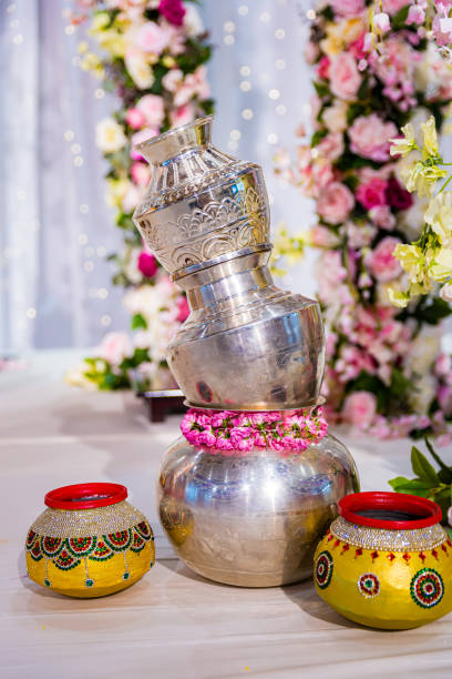 istock Indian Hindu wedding ceremony ritual items 2196326735