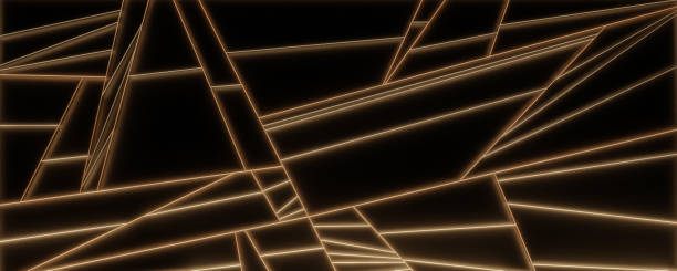 istock Elegant gold luxury background with glowing lines 2196332554