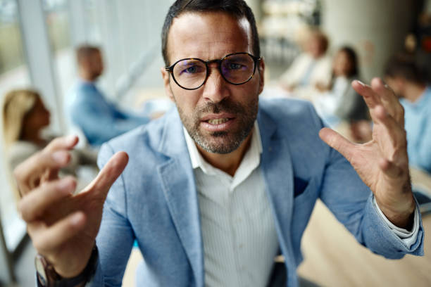 istock Frustrated male entrepreneur in the office. 2196335115