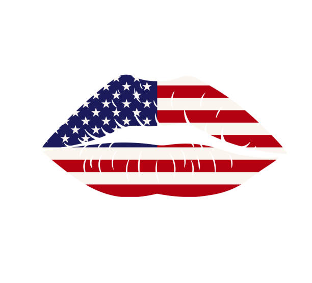istock American flag patriotic lips kiss image  4th of july 2196336964