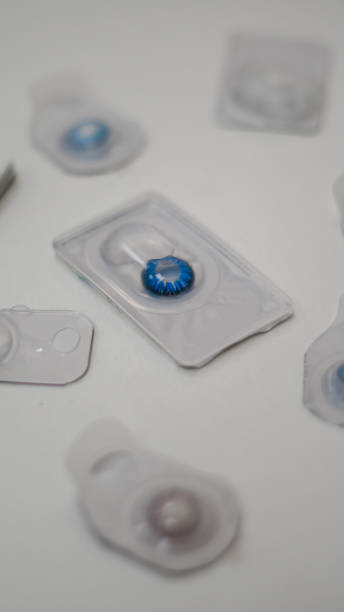 istock Color contact lenses in blisters 2196337900