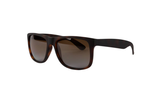 istock Brown fashion sunglasses isolated on white background 2196338005