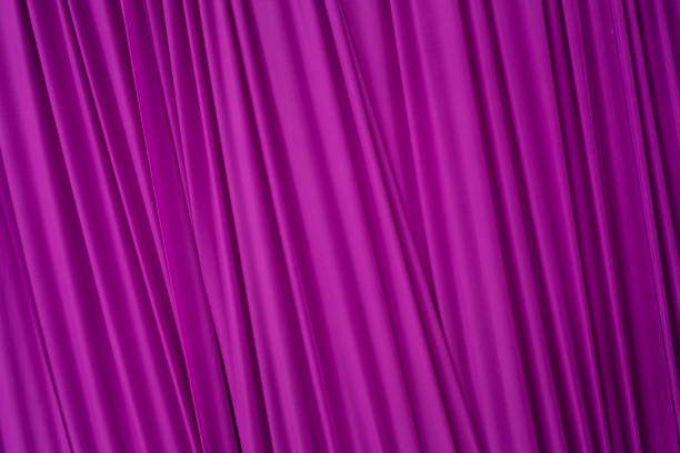 istock The purple curtains are wavy and flowing. 2196338312
