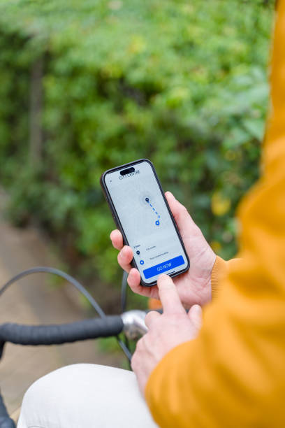 istock Person Using Smartphone for Navigation Outdoors 2196341569