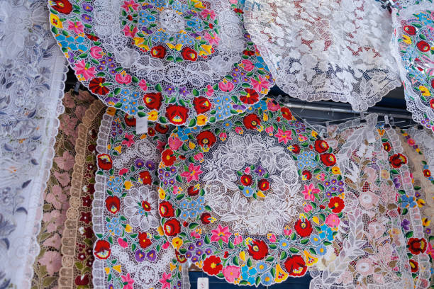 Intricate Designs in Traditional Hungarian Embroidery.