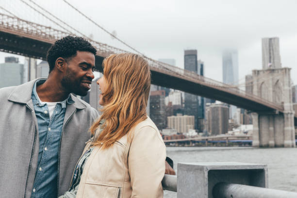 istock Multi ethnic couple in love in New York 2196348504