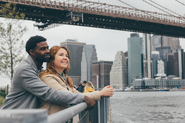 istock Multi ethnic couple in love in New York 2196348543
