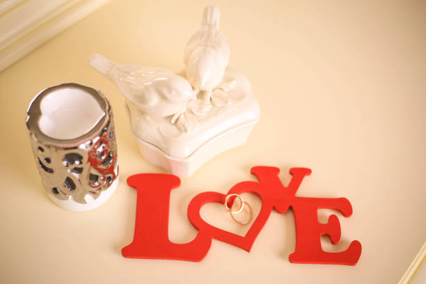 istock two rings with hearts, sign love 2196352353
