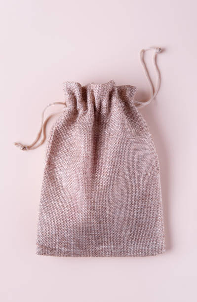 istock Canvas pouch on beige background, isolated 2196352759