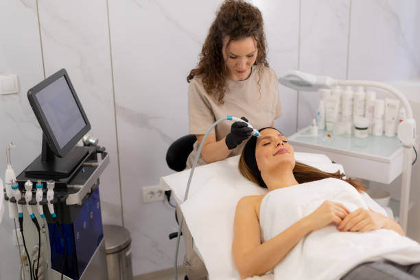 istock Revitalizing skin treatment that clears pores and deeply hydrates in a serene spa setting 2196355856