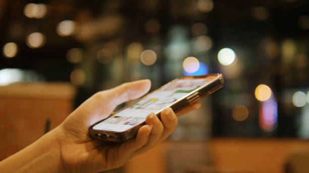 istock Smartphones for online communication via social media, online work, mobile learning and online shopping. 2196364892