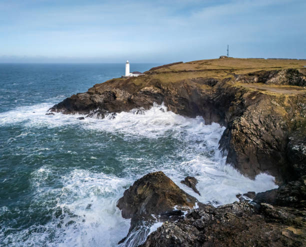 istock Rocky coast at Trevose Lighthouse in Cornwall 2196365051