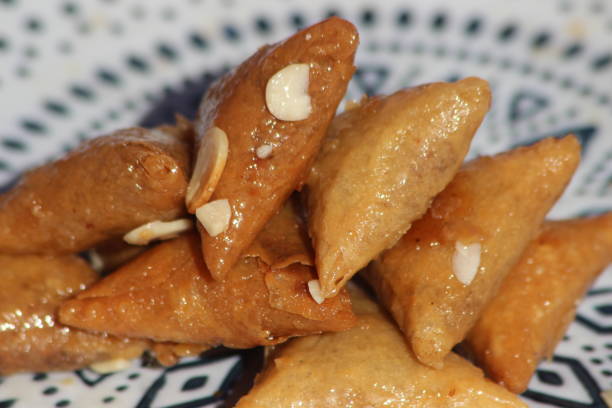 istock Briwat or Briouat Close Up, Traditional Moroccan Pastry 2196371143