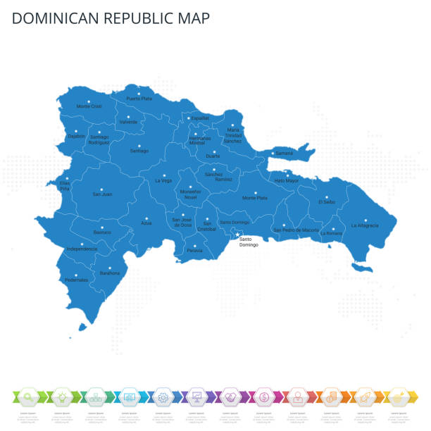 Dominican Republic Map Infographic Detailed Map With Regions And Cities Dominican Republic Map Infographic Detailed Map With Regions And Cities Of The Country 