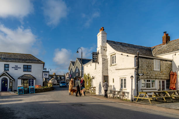 Biddestone, Wiltshire, UK - 01.04.2025. The White Horse in Biddestone, Chippenham, UK. A cosy country pub located in the centre of Biddestone, nestled in the beautiful Cotswolds.