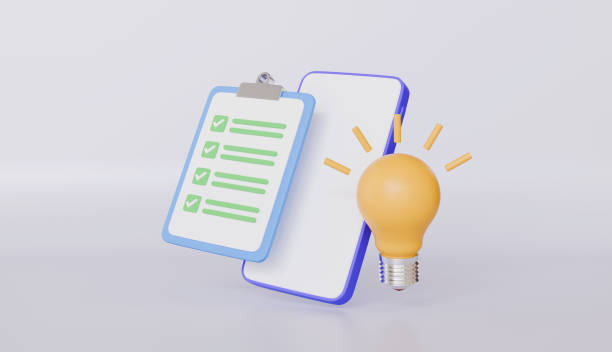 istock Smartphone idea checklist, creativity and promotion, Writing education concept 2196382272
