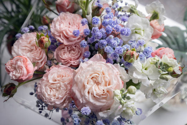 istock Delicate Floral Arrangement in Soft Pastel Tones 2196382808