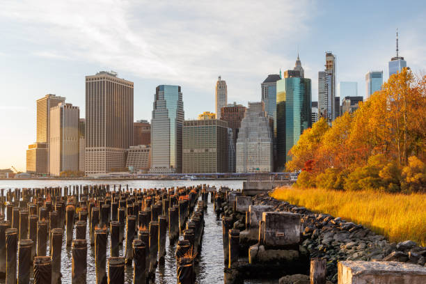 istock The New York Manhattan skyline during autumn 2196384205