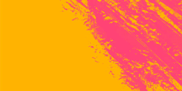 istock Colorful Grunge Background with Distressed Weathered Effect with Pink and Yellow Colors. Retro grungy overly brush stroke backdrop. Colorful worn abstract surface texture, perfect for flyers, cards, posters, web banners. 2196384407