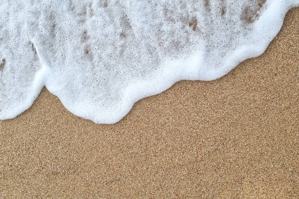 istock Tranquil Beach Scene with Gentle Waves on Sandy Shore for Relaxation Themes 2196385308