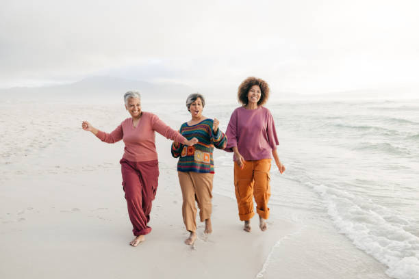 istock Healing through laughter and friendship by the ocean 2196386245