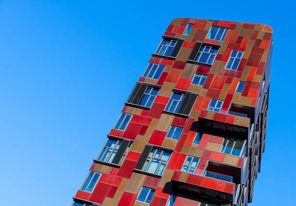 istock Low view of a modern apartment building against sky 2196389022