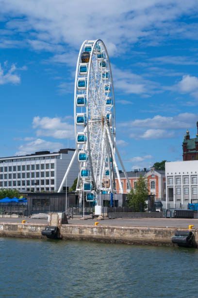 The SkyWheel in Helsinki at the waterfront in Finland