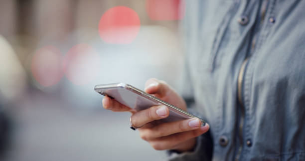 istock Smartphone, browsing and hands of student, online and checking of email for application results or education. Outdoor, person and scroll for feedback from college, digital or waiting for notification 2196398062