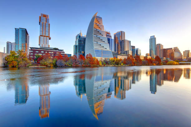 istock Austin Skyline from Lady Bird Lake 2196399361