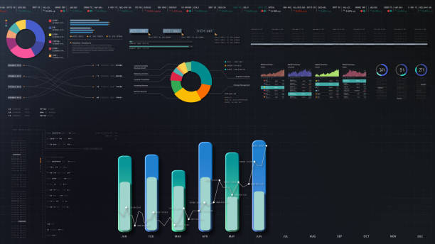 istock Business Infographic Showcase Presentation Display 2196401727