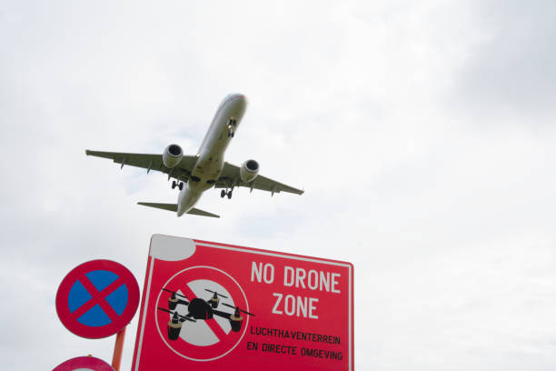istock High-Flying Contradiction: Plane Passes Over 'No Drone Zone' Sign with Dutch Warning 2196402721