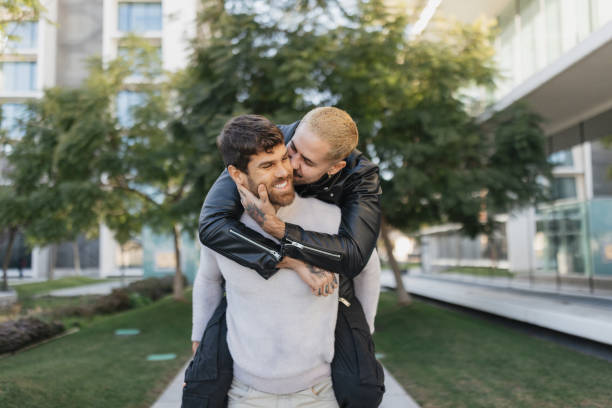 istock Cheerful moments in a piggyback scenario 2196403380