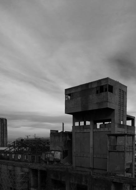 Old abandoned sugar factory in Møn. south part of Zealand.