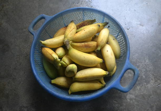 istock Local Asian bananas in a container 2196410988