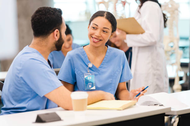 istock Medical Students Discussing Healthcare in a Classroom 2196411217