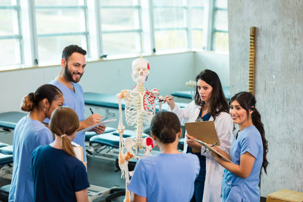 istock Medical Students Studying Human Anatomy in Classroom 2196411257