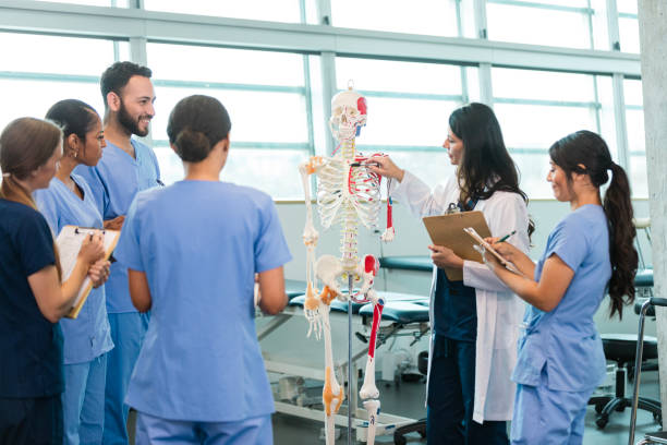 istock Medical Students Learning Anatomy in a Classroom 2196411265
