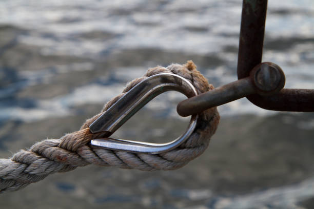 Detail of rigging on the jetty