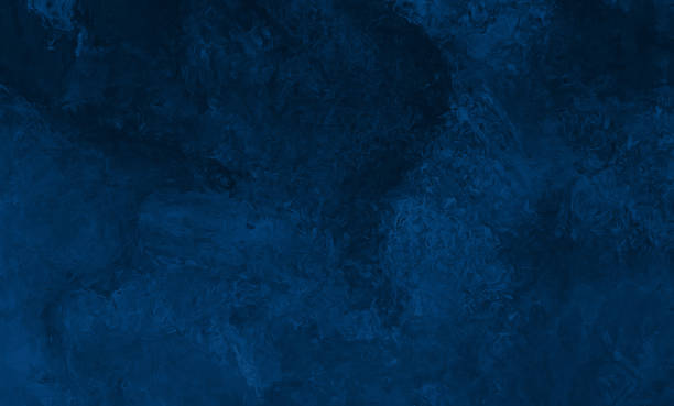 Background Marble Navy Blue Black Abstract Wave Sea Grunge Texture Concrete Cement Dark Royal Blue Pattern Blob Ink Flowing Mineral Lava Rock Old Night Eroded Rustic Backdrop Underwater Moonlight Ombre Sparse Paintbrush Copy Space