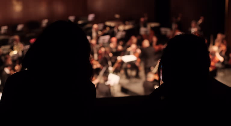 Audience Watching Classical Orchestra Performance